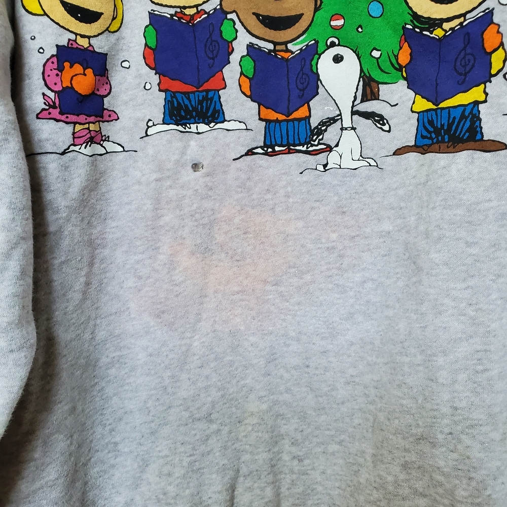 Peanuts Crewneck Sweatshirt With Lights. Size XXL - Picture 2 of 10